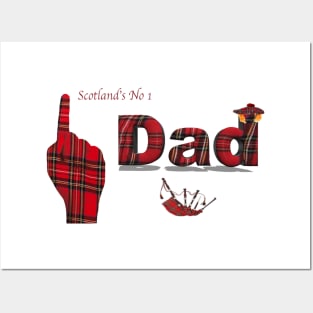 Scotland's no 1 Dad Posters and Art